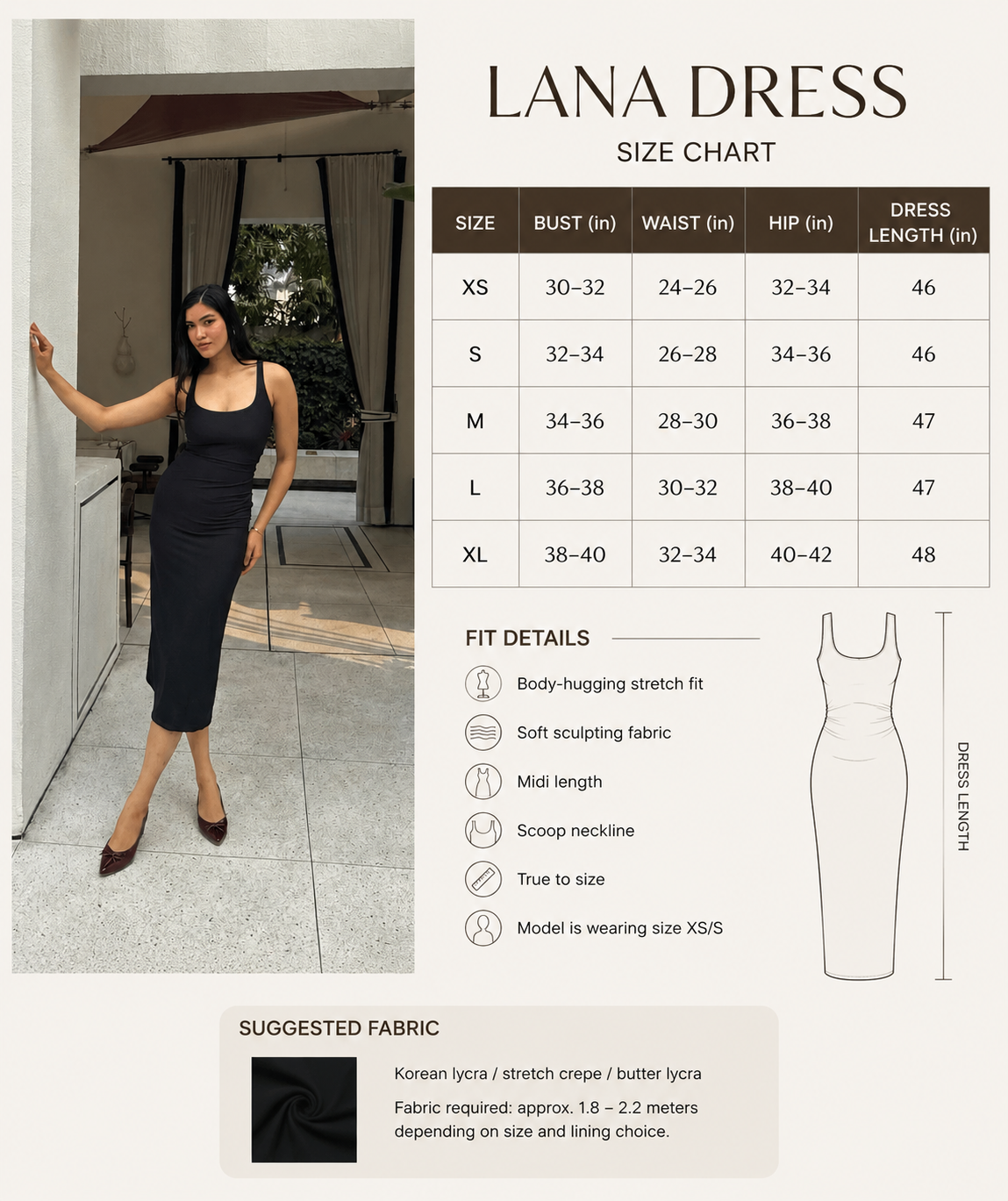 LANA Midi Dress